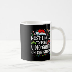 Roligt Gamer som troligast spelar videospel på Chr Kaffemugg