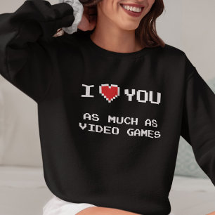 Roligt Gamerpar   Retro 8-bitspixelhjärta T Shirt