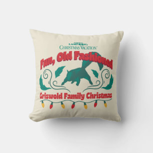 Roligt, gammal, fastiserad juljul i Griswold-famil Kudde