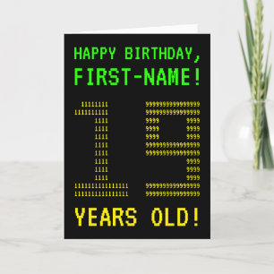 Roligt GAMMALA Geeky Nerdy "19 ÅR!", Kort
