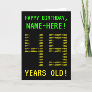 Roligt GAMMALA Geeky Nerdy "49 ÅR!", Kort