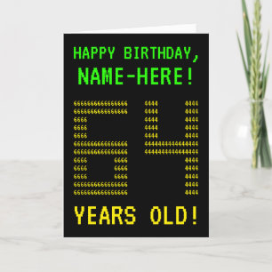 Roligt GAMMALA Geeky Nerdy "64 ÅR!", Kort
