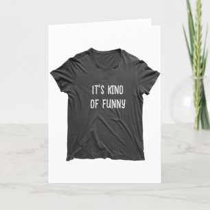 Roligt gammalt ålderscitat på t-shirt kort