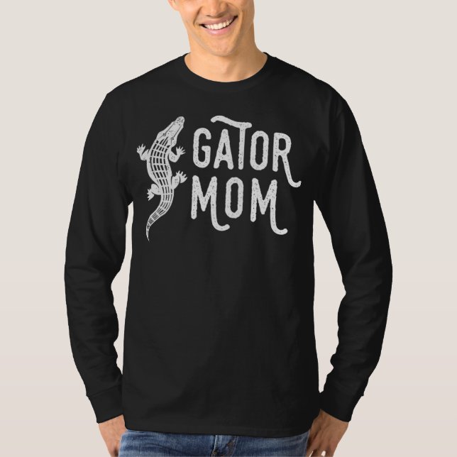 Roligt Gator Mamma Reptile Alligator Mor Tee (Framsida)