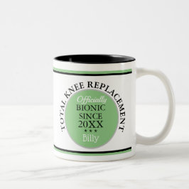 Roligt-gåva~ Bioniskt byte av knäled Mugg