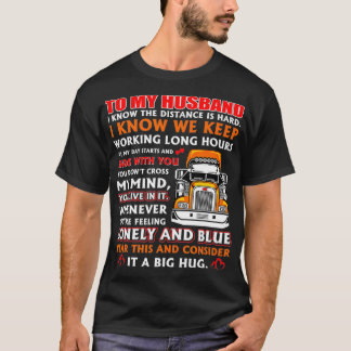 Roligt-gåva för lastbil-förare t shirt