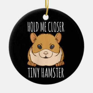 Roligt gåva till hamsterälskare - Krama mig hårdar Julgransprydnad Keramik