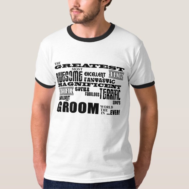 Roligt-gåvor för rummen: Underbarare Groom Tee (Framsida)