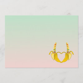 Roligt Gay Banan Hjärtbröllop