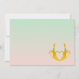 Roligt Gay Banana Heart Bröllop