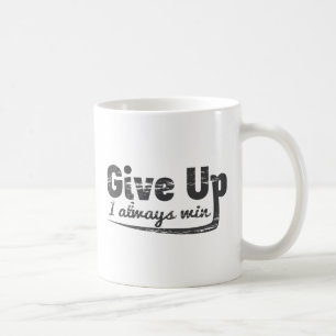 Roligt ge sig upp - jag segrar alltid kaffemugg