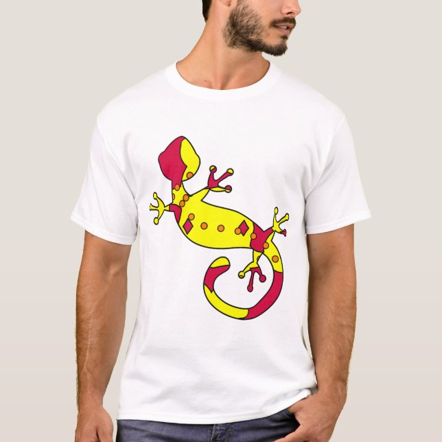 roligt gecko t-shirt (Framsida)