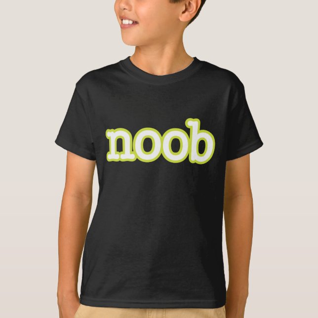 roligt geeknoob tee shirt (Framsida)