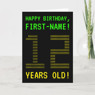 Roligt, Geeky, Nerdy "12 ÅR GAMLA!" Födelsedagskor Kort