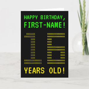Roligt, Geeky, Nerdy "16 ÅR GAMLA!" Födelsedagskor Kort
