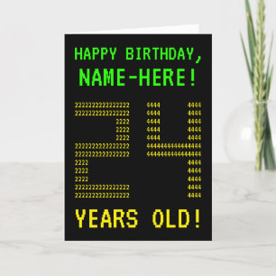 Roligt, Geeky, Nerdy "24 ÅR GAMLA!" Födelsedagskor Kort