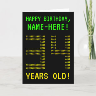 Roligt, Geeky, Nerdy "34 ÅR GAMLA!" Födelsedagskor Kort