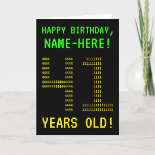 Roligt, Geeky, Nerdy "41 ÅR GAMLA!" Födelsedagskor Kort
