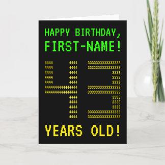 Roligt, Geeky, Nerdy "43 ÅR GAMLA!" Födelsedagskor Kort