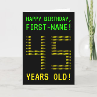 Roligt, Geeky, Nerdy "45 ÅR GAMLA!" Födelsedagskor Kort