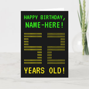 Roligt, Geeky, Nerdy "52 ÅR GAMLA!" Födelsedagskor Kort