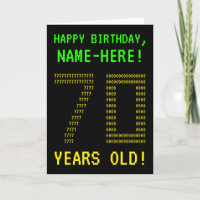 Roligt, Geeky, Nerdy "70 ÅR GAMLA!" Födelsedagskor