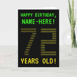Roligt, Geeky, Nerdy "72 ÅR GAMLA!" Födelsedagskor Kort