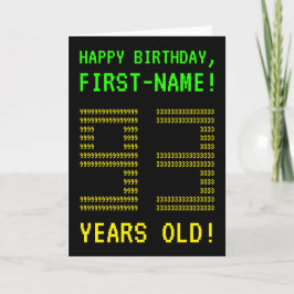 Roligt, Geeky, Nerdy "93 ÅR GAMLA!" Födelsedagskor Kort