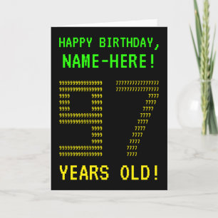 Roligt, Geeky, Nerdy "97 ÅR GAMLA!" Födelsedagskor Kort