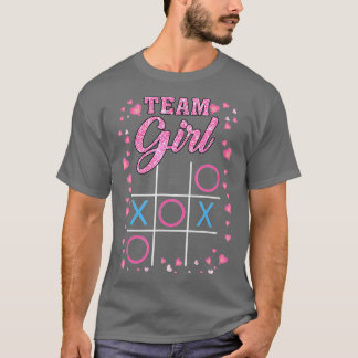 Roligt Gender Visa babykläder Party Team Girl Mana T Shirt