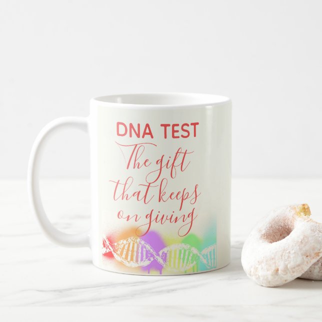 Roligt Genealogy DNA Test Gift som Behållor Ge Kaffemugg (Med munk)