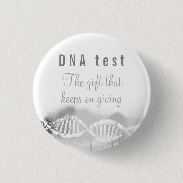 Roligt Genealogy DNA Test Gift som Behållor Ge  Knapp (Framsida)