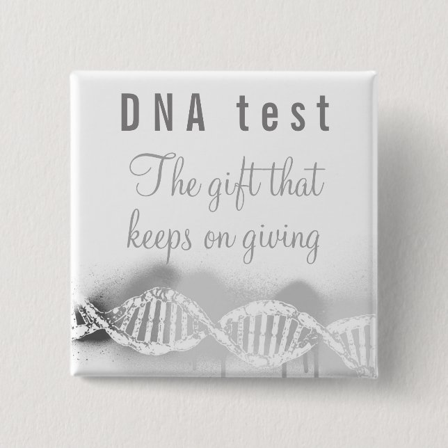 Roligt Genealogy DNA Test Gift som Behållor Ge  Knapp (Framsida)