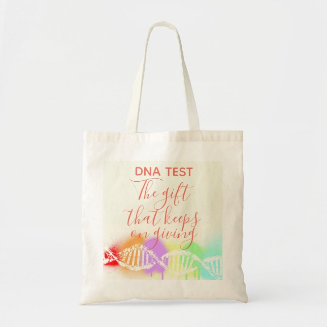 Roligt Genealogy DNA Test Gift som Behållor Ge Tygkasse (Framsidan)