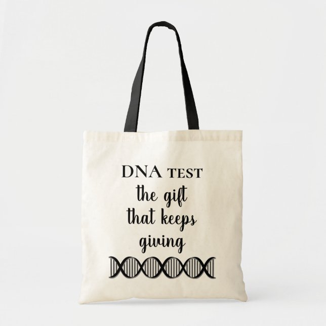 Roligt Genealogy DNA Test Gift som Behållor Ge Tygkasse (Framsidan)