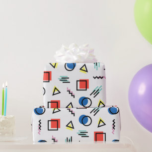 Roligt Geometric Shapes Modern Graphic Art Presentpapper