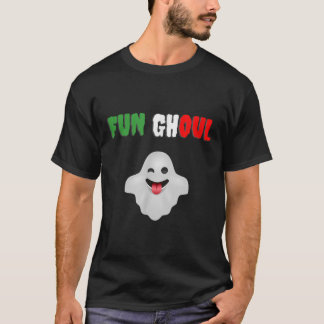 Roligt Ghoul Fongool Italienska Halloween T Shirt