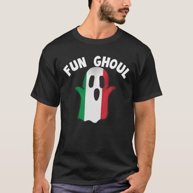 Roligt Ghoul Halloween Thmet Gift Italien Älskare  T Shirt (Framsida)