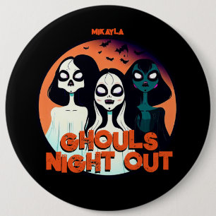 Roligt Ghouls Natt ut Knapp