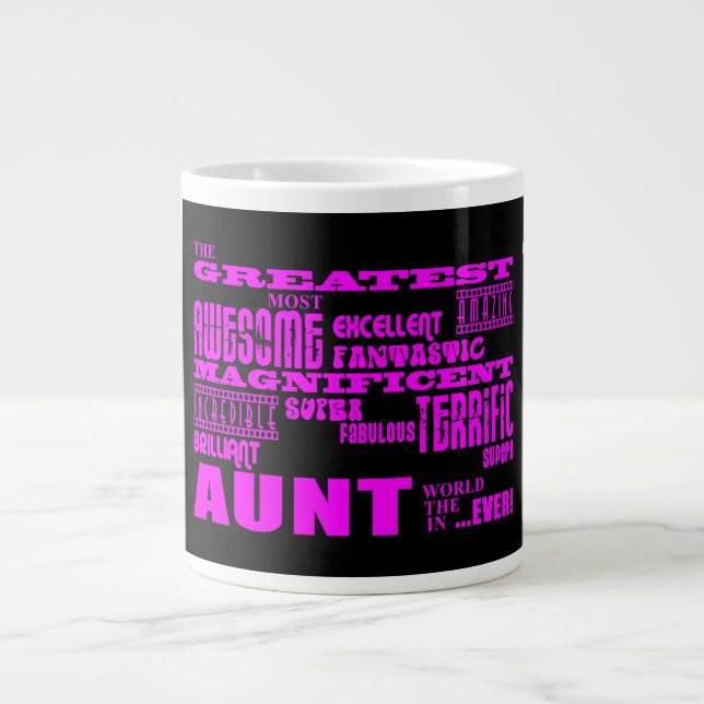 Roligt Gift för Moster: Underbarare Moster Jumbo Mugg (Framsidan)
