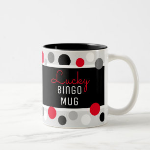 Roligt Gift! Lucky Bingo Mugg 2-tonkaffe Mugg
