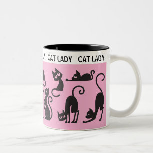 Roligt Gift! Perfekt Cat Dam Två-Tonad Mugg