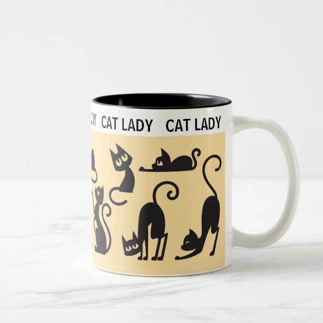Roligt Gift! Perfekt Cat Dam Två-Tonad Mugg (Höger)