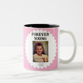 Roligt Gift! Vintage Child Photo Two-Tone Kaffe Två-Tonad Mugg