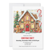 Roligt Gingerbröd House jul Party