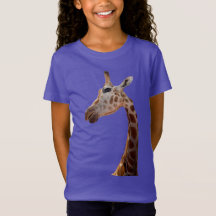 Roligt Giraffe-foto T-Shirt