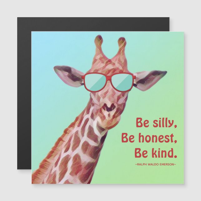 Roligt Giraffe inspirationsoffert Emerson Be Fånig (Fram/baksida)