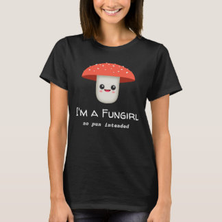 Roligt Girl Fungi Mushroom T Shirt