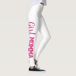 roligt GIRL MOMMA-typografi | Leggings