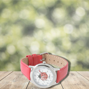 Roligt Girls red Ladybug Kids Armbandsur
